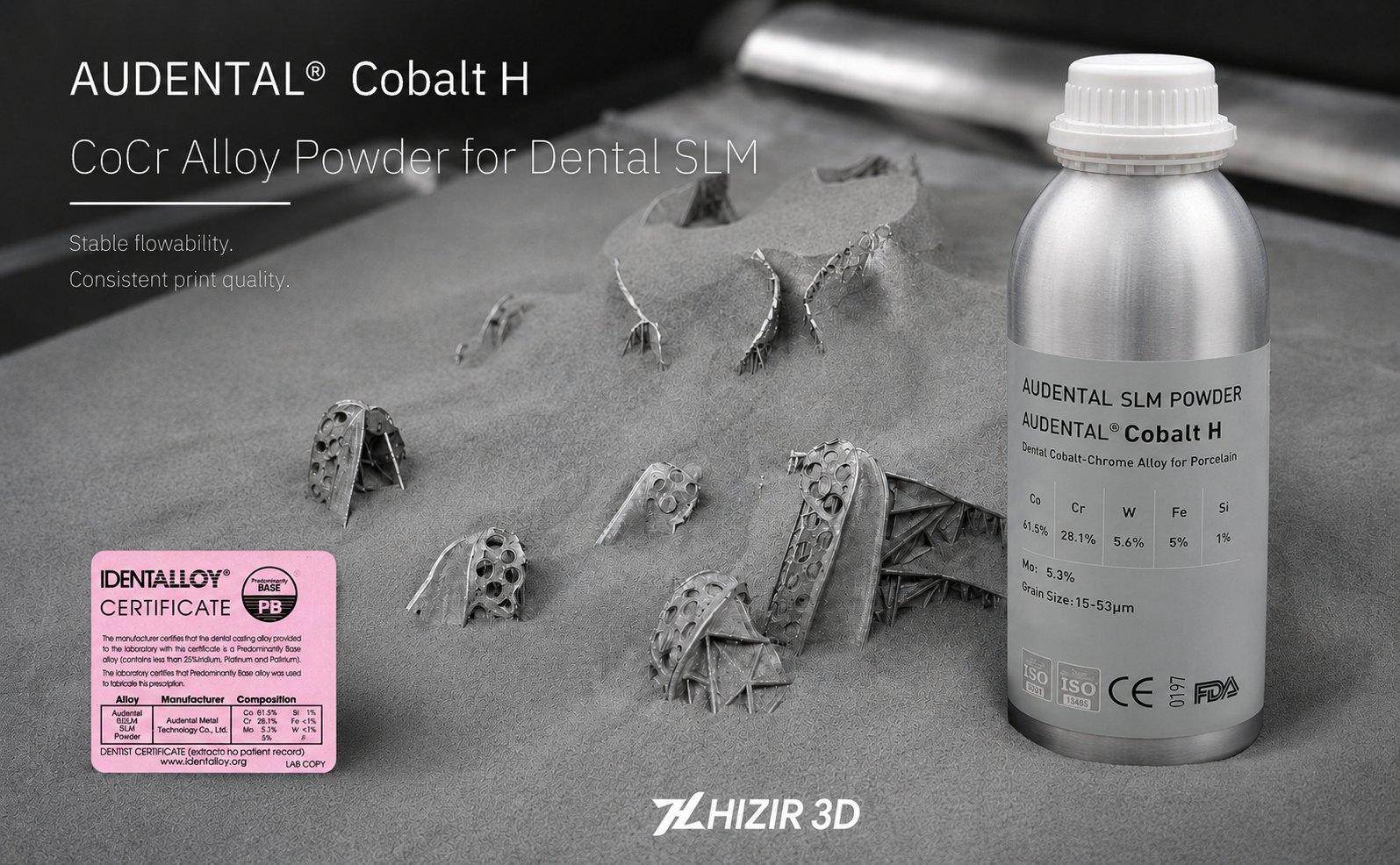 Audental Cobalt H dental metal powder